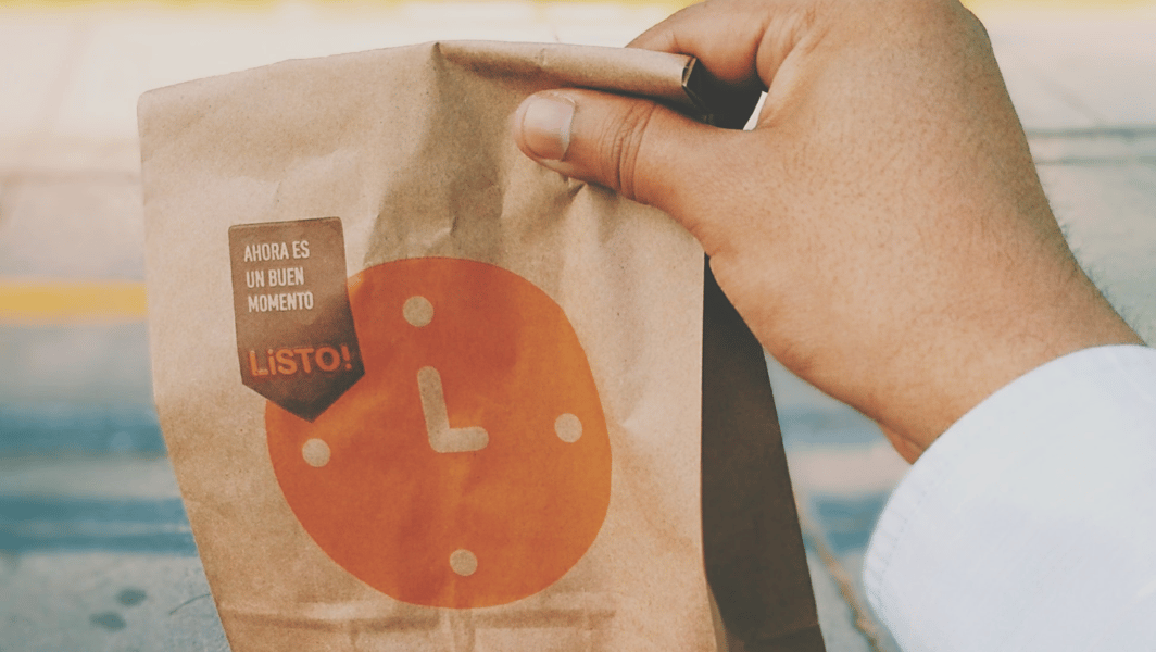 packaging de tienda de alimentos